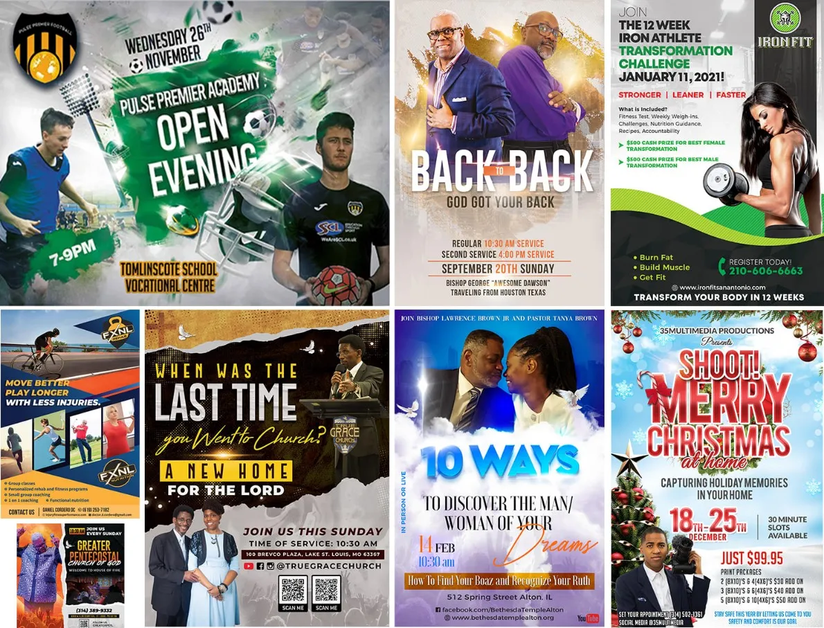 I will design a professional flyer or any custom graphics